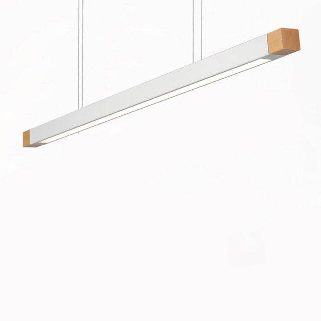 Suspension LED Noire Longue en Métal - Design Élégant | Marco Lucetti Blanc