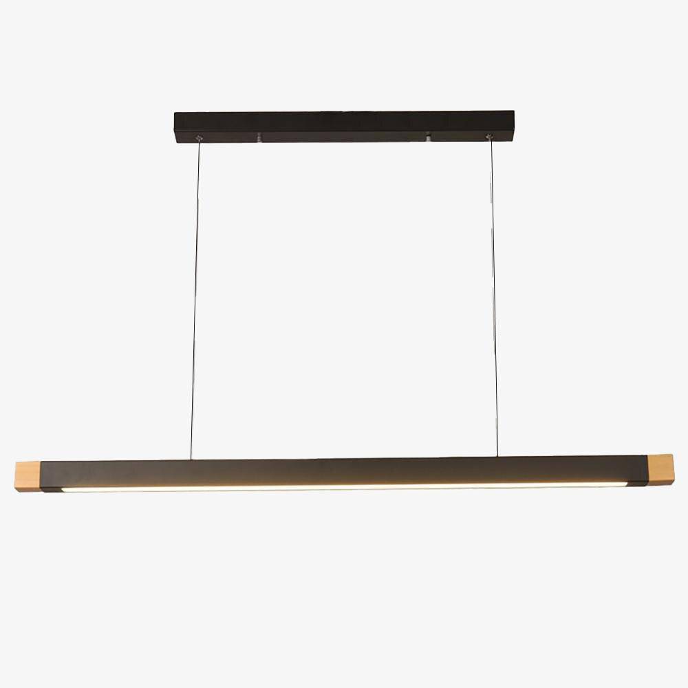 Suspension LED Noire Longue en Métal - Design Élégant | Marco Lucetti Noir