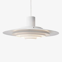 Suspension LED Nordic Cone Plate | Marco Lucetti Blanc - 47cm