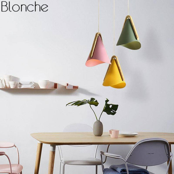 Suspension LED Nordic en bois et métal | Marco Lucetti