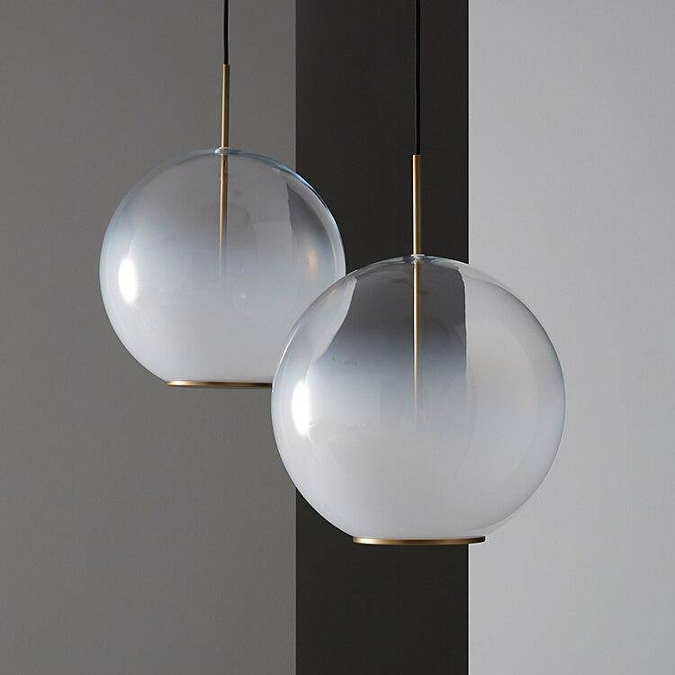 Suspension LED Nordic en verre blanc | Marco Lucetti