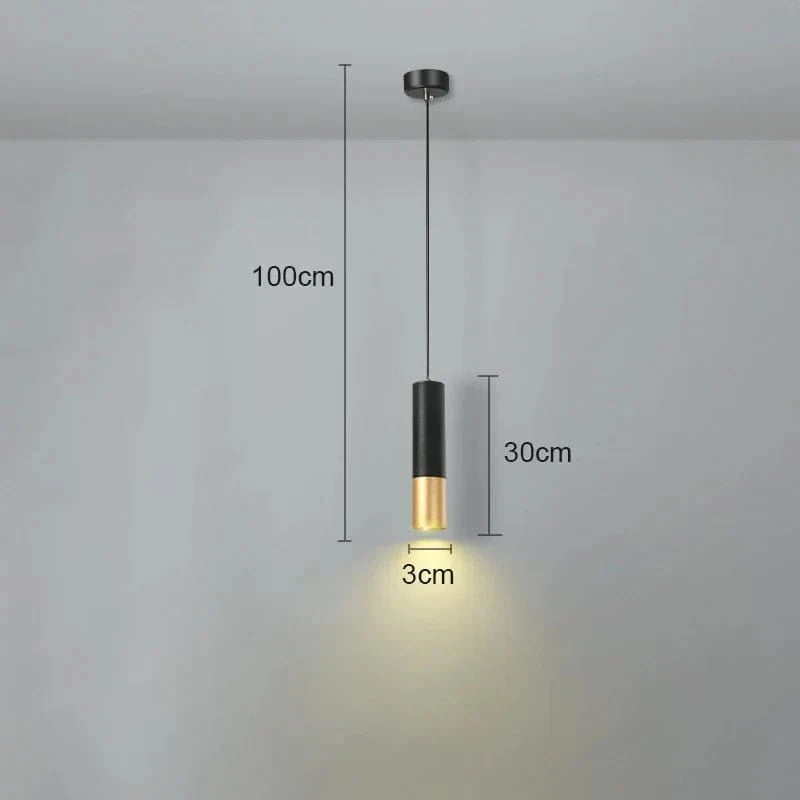 Suspension LED Nordic Glow | Marco Lucetti Style B noir / Lumière blanche