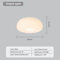 Suspension LED "Nordic Stripes Cream & Apples" | Marco Lucetti PL802 A 20 cm CL / Blanc froid-Pas de RC