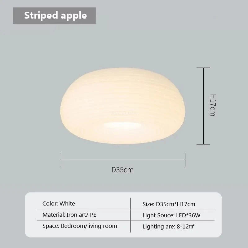 Suspension LED "Nordic Stripes Cream & Apples" | Marco Lucetti PL802 A 35 cm CL / Blanc froid-Pas de RC