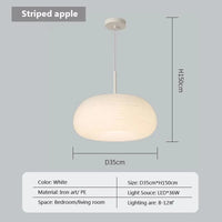 Suspension LED "Nordic Stripes Cream & Apples" | Marco Lucetti PL802 A 35 cm PL / Blanc froid-Pas de RC