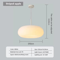 Suspension LED "Nordic Stripes Cream & Apples" | Marco Lucetti PL802 A 50 cm PL / Blanc froid-Pas de RC