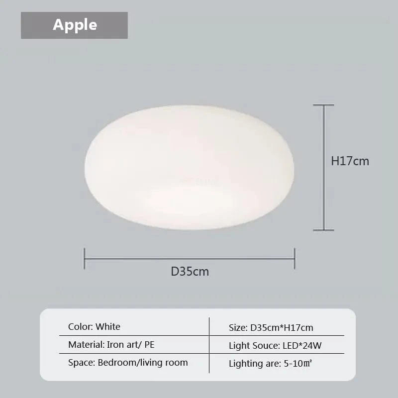 Suspension LED "Nordic Stripes Cream & Apples" | Marco Lucetti PL802 B 20cm CL / Blanc froid-Pas de RC