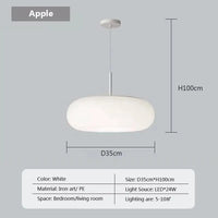 Suspension LED "Nordic Stripes Cream & Apples" | Marco Lucetti PL802 B 35cm PL / Blanc froid-Pas de RC