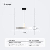 Suspension LED Nordic Style 23-40cm | Marco Lucetti D / Lumière blanche