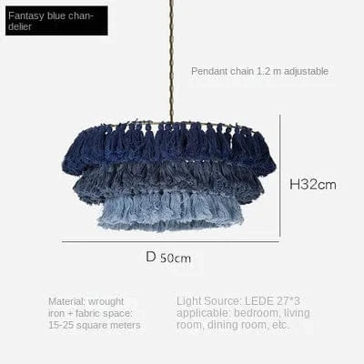Suspension LED Nordic Style | Marco Lucetti Bleu-D50CM