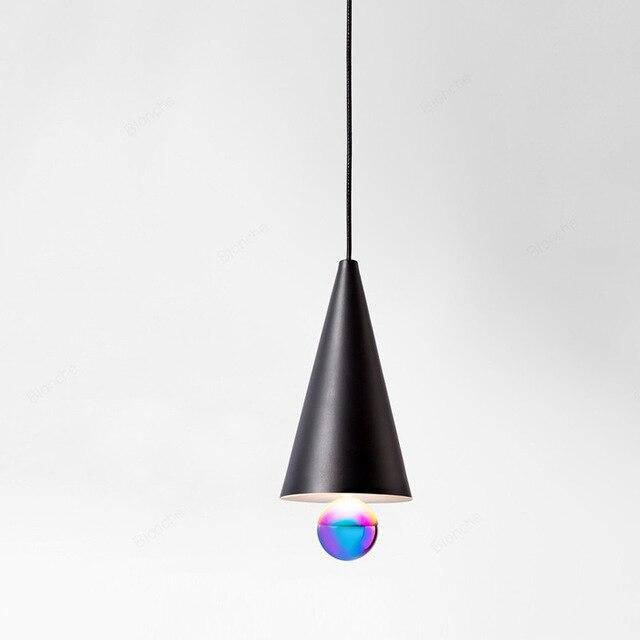 Suspension LED "Nordic Triangulaire" | Marco Lucetti 16 x 23cm / Noir