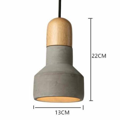 Suspension LED "Nordic Wood & Concrete" | Marco Lucetti