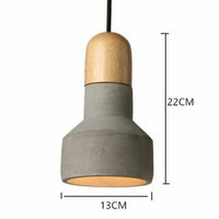 Suspension LED "Nordic Wood & Concrete" | Marco Lucetti