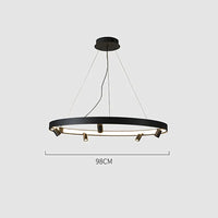 Suspension LED Nordica Circle - Style Moderne | Marco Lucetti D98cm / Or / Blanc chaud | CHINE