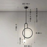 Suspension LED Nordik - Luminosité et Élégance | Marco Lucetti Noir / Lumières chaudes