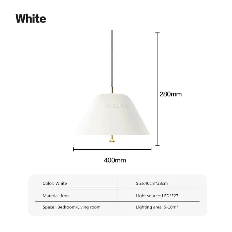 Suspension LED Nordik Minimal™ | Marco Lucetti Blanc 40cm / Lumière tricolore
