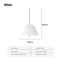 Suspension LED Nordik Minimal™ | Marco Lucetti Blanc 40cm / Lumière tricolore