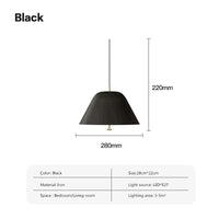 Suspension LED Nordik Minimal™ | Marco Lucetti Noir 28cm / Blanc froid