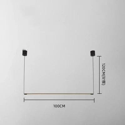 Suspension LED "Nordiko" : Design moderne et minimaliste en aluminium | Marco Lucetti 100 cm / Lumière blanche