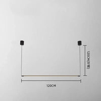 Suspension LED "Nordiko" : Design moderne et minimaliste en aluminium | Marco Lucetti 120 cm / Lumière blanche