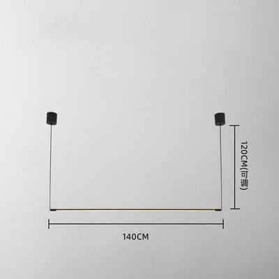 Suspension LED "Nordiko" : Design moderne et minimaliste en aluminium | Marco Lucetti 140 cm / Lumière blanche