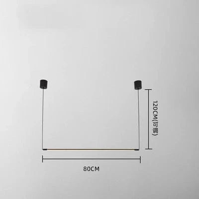 Suspension LED "Nordiko" : Design moderne et minimaliste en aluminium | Marco Lucetti 80 cm / Lumière blanche