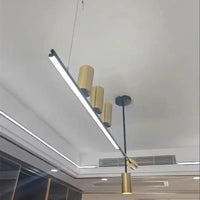 Suspension LED NordiLum pour une ambiance lumineuse sur votre table à manger | Marco Lucetti Black Gold / 150cm / Warm white 3000K