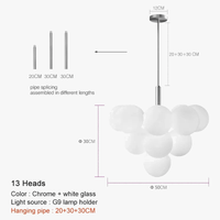 Suspension LED nordique en boule de verre design | Marco Lucetti