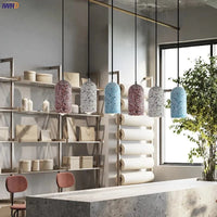 Suspension LED nordique en ciment coloré | Marco Lucetti