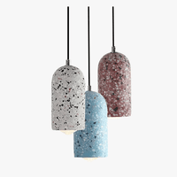 Suspension LED nordique en ciment coloré | Marco Lucetti