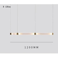 Suspension LED nordique en verre de luxe | Marco Lucetti B 120 cm / Blanc froid