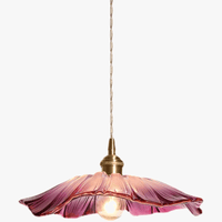 Suspension LED Nordique en Verre Laiton - Fleur Scandinave | Marco Lucetti