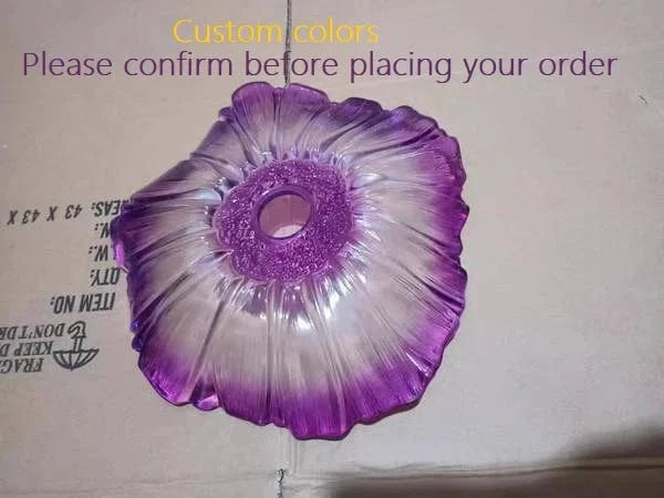 Suspension LED Nordique en Verre Laiton - Fleur Scandinave | Marco Lucetti Couleurs personnalisées