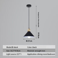 Suspension LED Nordique Haston | Marco Lucetti B - Noir / Chaude