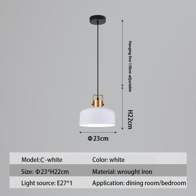 Suspension LED Nordique Haston | Marco Lucetti C - Blanc / Chaude