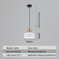 Suspension LED Nordique Haston | Marco Lucetti C - Blanc / Chaude