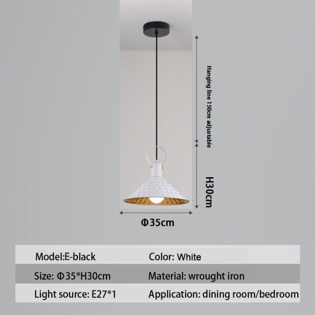 Suspension LED Nordique Haston | Marco Lucetti E - Blanc / Chaude