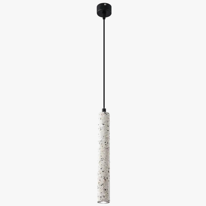 Suspension LED nordique industrielle géométrique Terrazzo créatif pour Restaurant Bar Café Longue Ciment