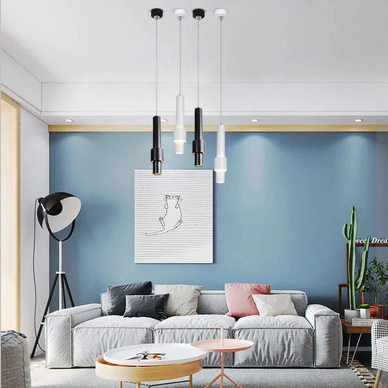 Suspension LED Nordique - Lampe suspendue longue LED tube - Lustre chambre Dimmable - | Marco Lucetti