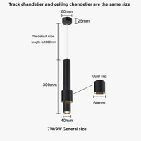 Suspension LED Nordique - Lampe suspendue longue LED tube - Lustre chambre Dimmable - | Marco Lucetti