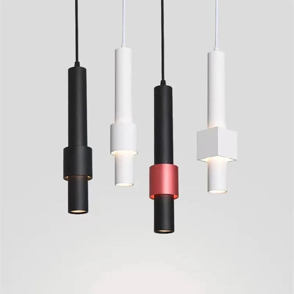 Suspension LED Nordique - Lampe suspendue longue LED tube - Lustre chambre Dimmable - | Marco Lucetti