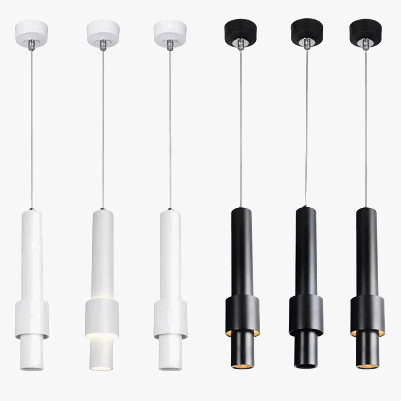 Suspension LED Nordique - Lampe suspendue longue LED tube - Lustre chambre Dimmable - | Marco Lucetti