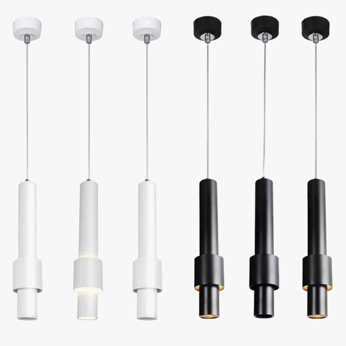 Suspension LED Nordique - Lampe suspendue longue LED tube - Lustre chambre Dimmable - | Marco Lucetti