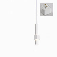 Suspension LED Nordique - Lampe suspendue longue LED tube - Lustre chambre Dimmable - | Marco Lucetti Éclairage sur rail blanc 1 / 7W / Lumière chaude 3000K