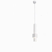 Suspension LED Nordique - Lampe suspendue longue LED tube - Lustre chambre Dimmable - | Marco Lucetti Lustre blanc 1 / 7W / Lumière chaude 3000K