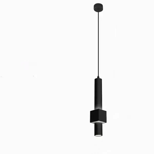 Suspension LED Nordique - Lampe suspendue longue LED tube - Lustre chambre Dimmable - | Marco Lucetti Lustre noir 1 / 7W / Lumière chaude 3000K