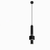 Suspension LED Nordique - Lampe suspendue longue LED tube - Lustre chambre Dimmable - | Marco Lucetti Lustre noir 1 / 7W / Lumière chaude 3000K