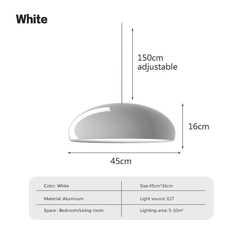 Suspension LED Nordique Macaron - Luminaire Suspendu Éclairage Maison | Marco Lucetti LPL136 Blanc 45cm