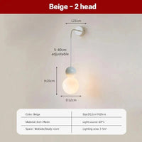 Suspension LED Nordique Minimaliste à 2/3 Têtes - Lumina. | Marco Lucetti LWL154 2H Beige / Blanc froid