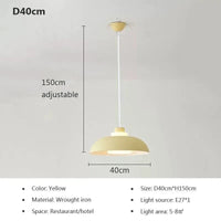 Suspension LED nordique minimaliste à tête unique - Design Scandinave | Marco Lucetti Jaune 40cm / Blanc froid